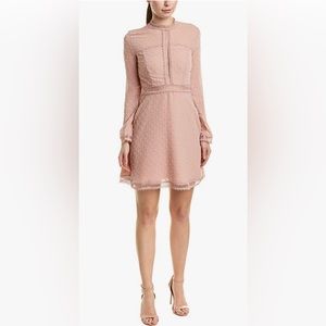 BARDOT Women's Long Sleeve Cherie Lace Trim Dress